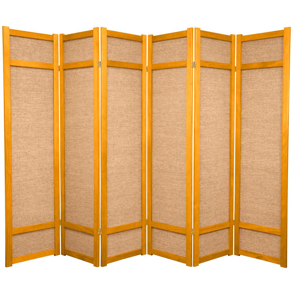 6 ft. Honey 6Panel Room DividerJKSHOJIHON6P The Home Depot