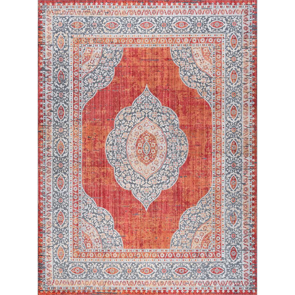 Tayse Rugs Harper Red 7 Ft 10 In X 3 Area Rug