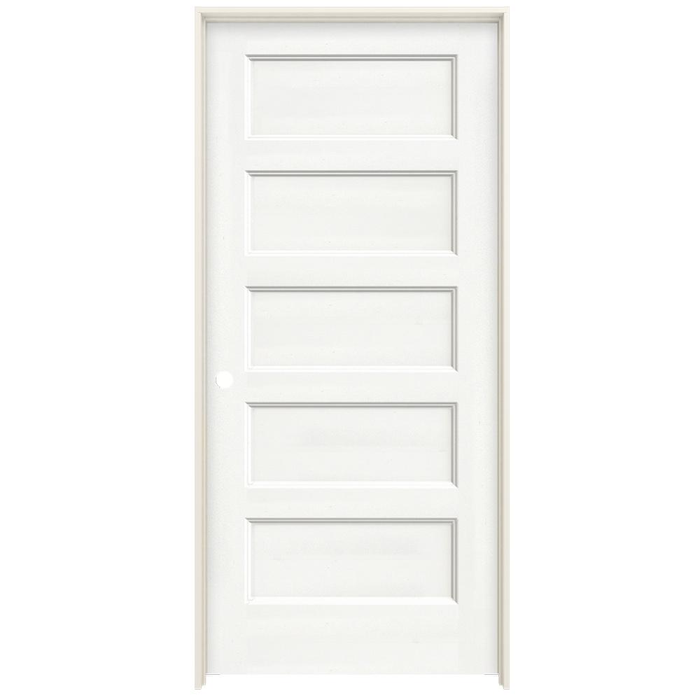 36 X 80 5 Panel Painted Prehung Doors Interior Closet