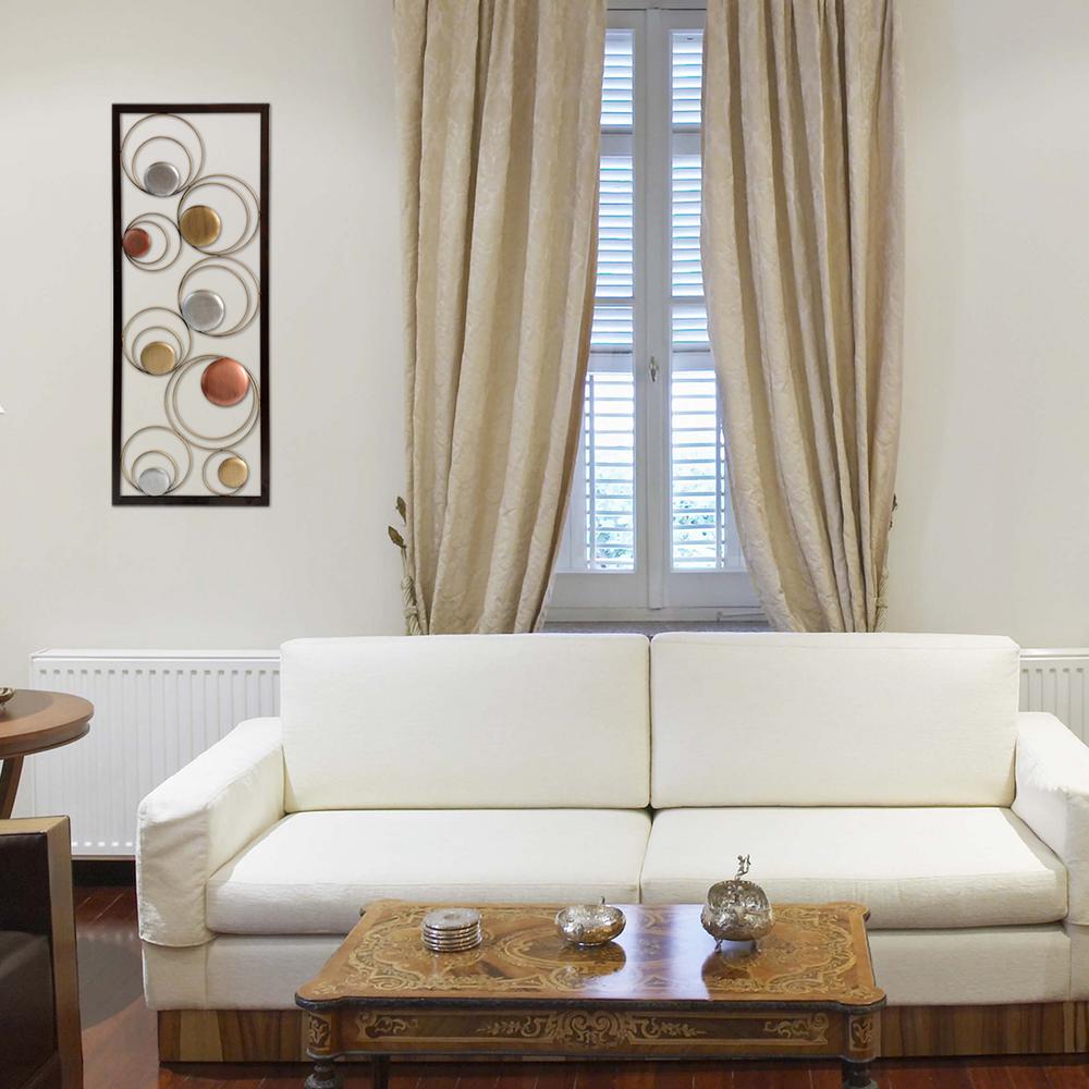 Home Decorators Collection Amaryllis Metal Wall Decor in Distressed Cream0729400440 The Home