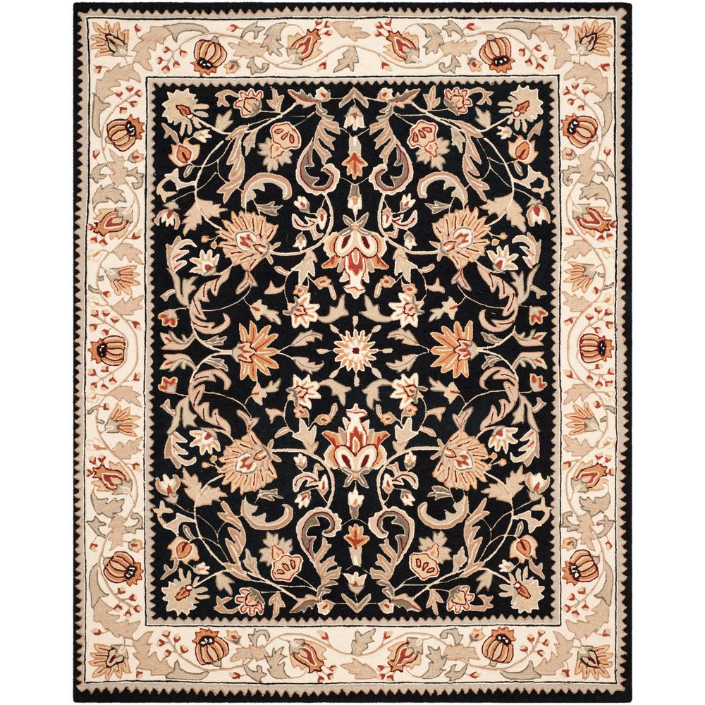 Safavieh Easy Care Black Ivory 9 Ft X 12 Area Rug Ezc101b Easy Care Black Ivory 9 Ft X 12 Area Rug