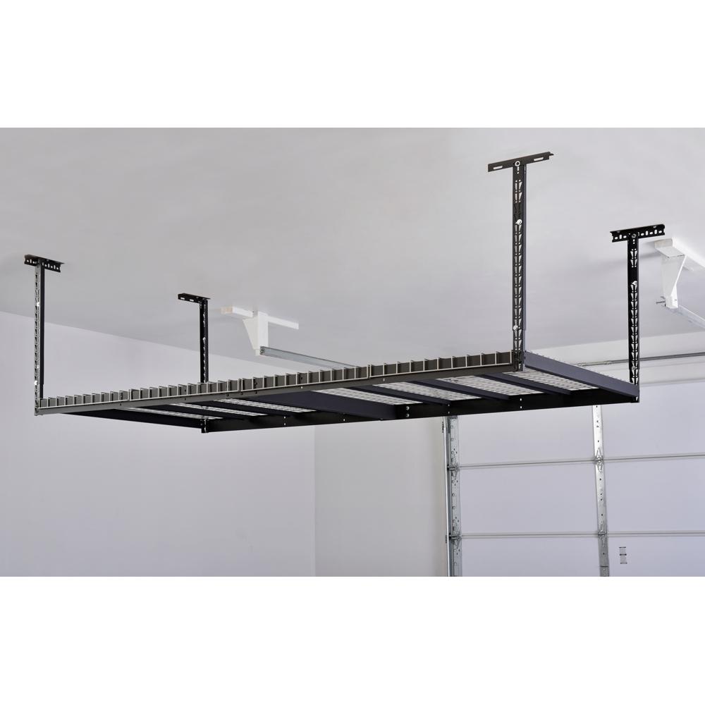 Husky 42 In H X 96 In W X 32 In D Adjustable Height Ceiling Mount Garage Rack