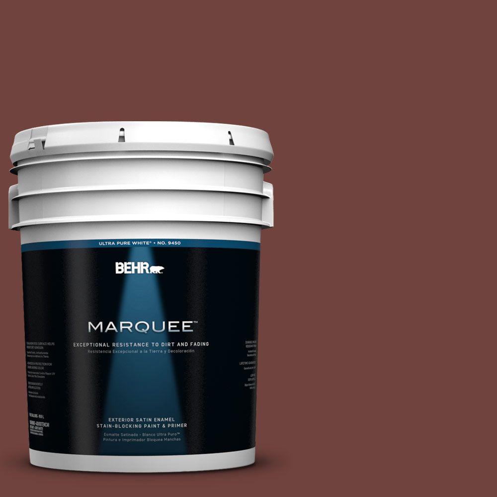 BEHR MARQUEE 5gal. 160F7 Burnished Mahogany Satin