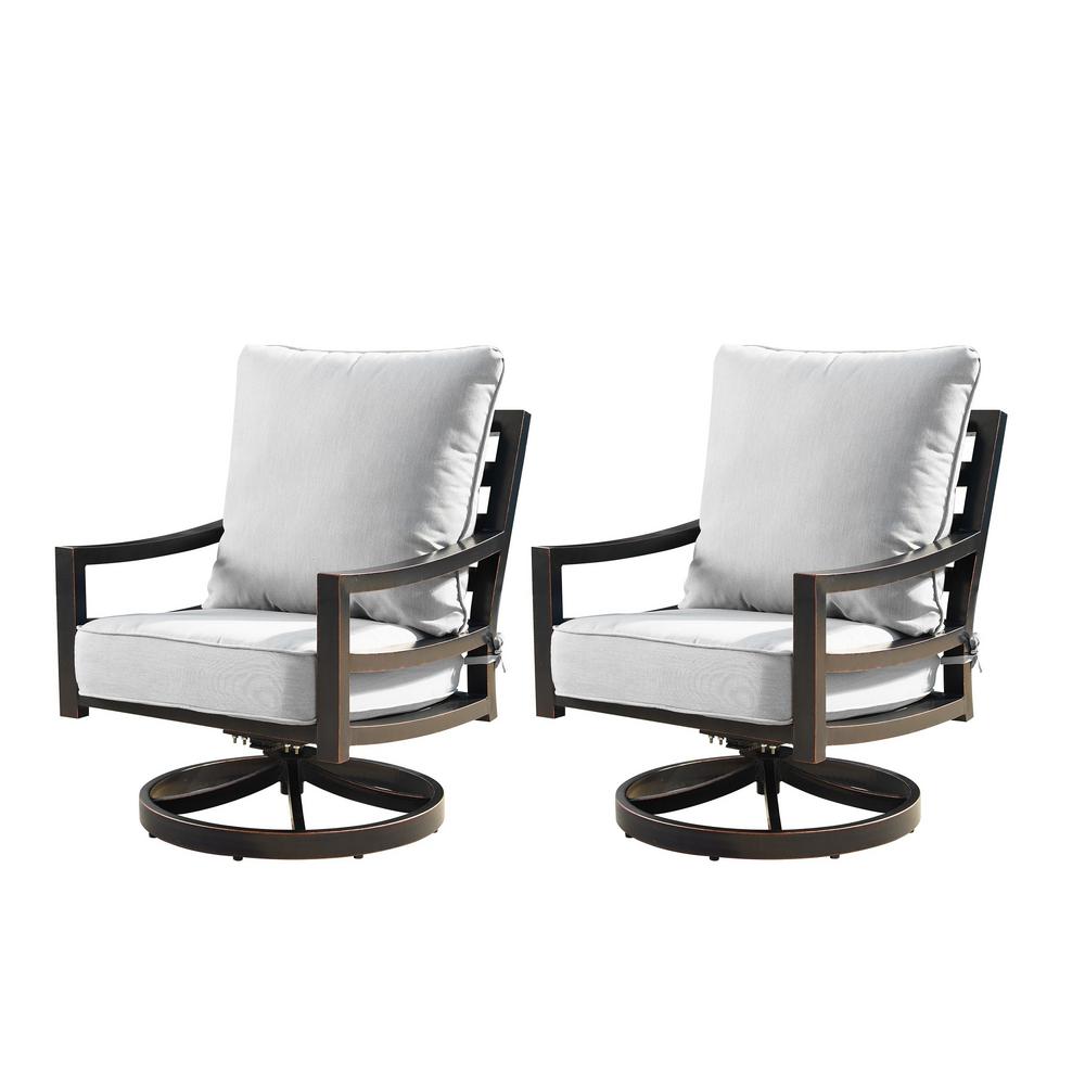 Aluminum Swivel Rocker Patio Chairs Newport Cast Aluminum Outdoor Patio Swivel Rocker Chair