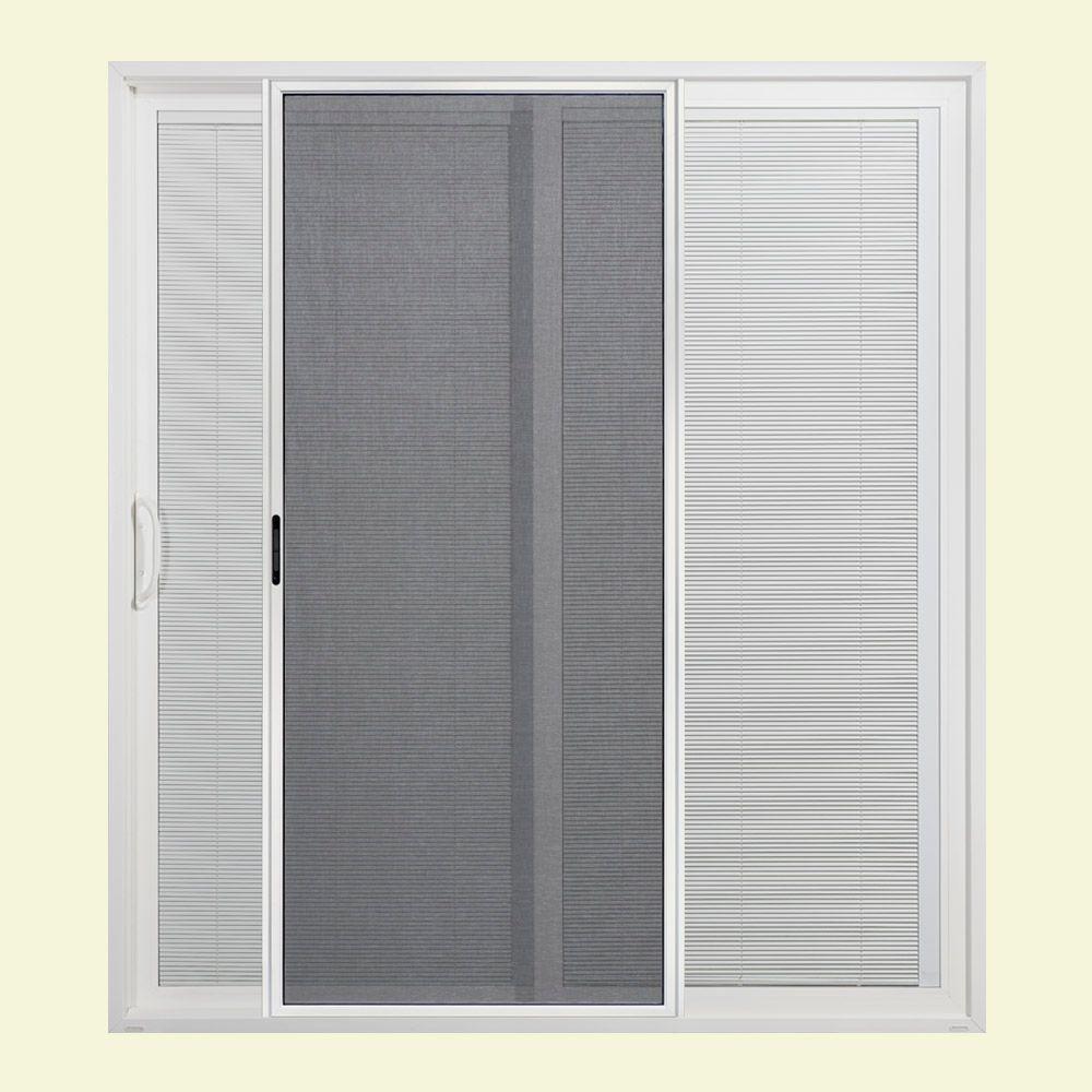 JELDWEN 72 in. x 80 in. White LeftHand Premium Atlantic Sliding Patio Door with TiltandRaise