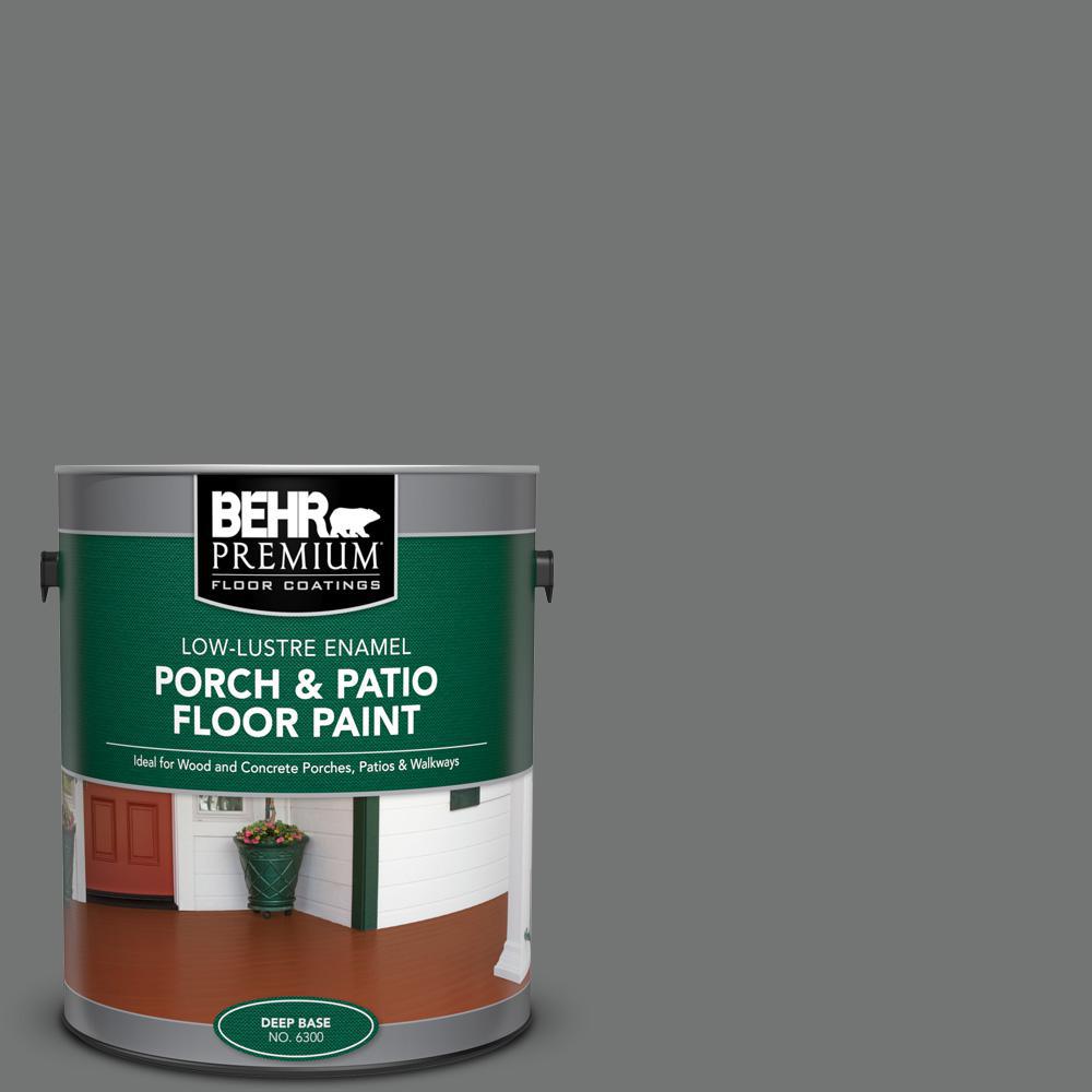 1 gal. #N520-5 Iron Mountain Low-Lustre Enamel Interior/Exterior Porch and Patio Floor Paint