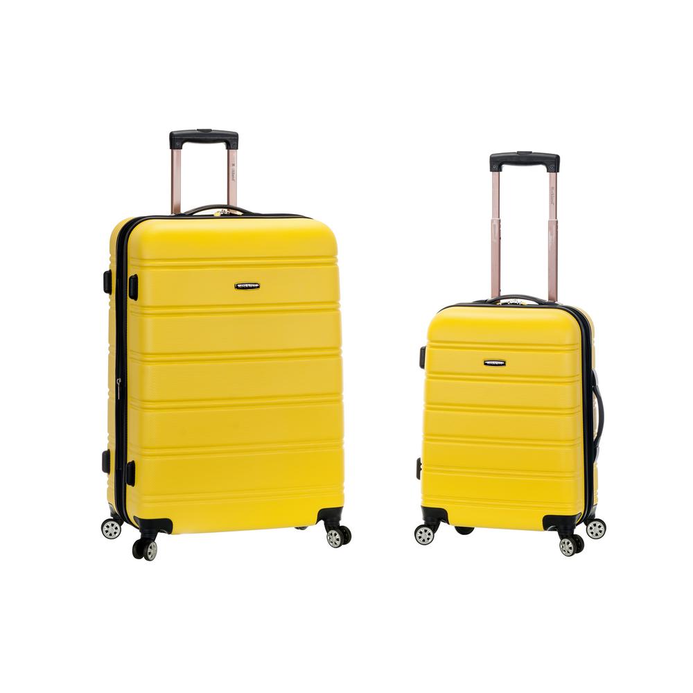 yellow suitcase set