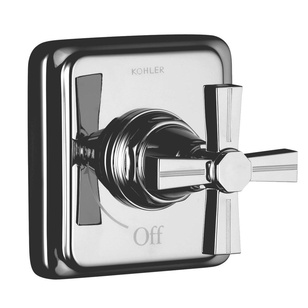 KOHLER Pinstripe 1Handle Volume Control Valve Trim Kit in Polished