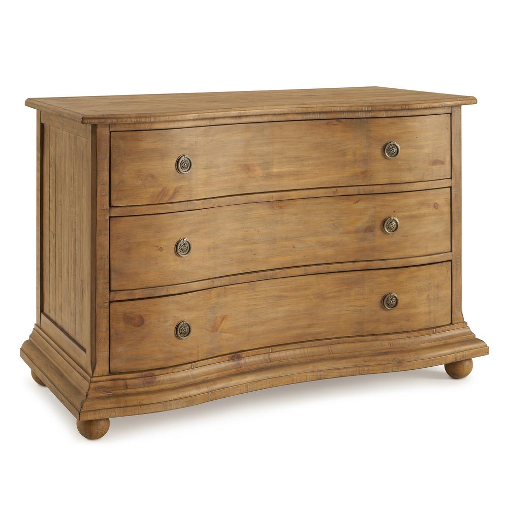 Dresser Dressers Chests Bedroom Furniture The Home Depot Ava Curved 3 Drawer Brown Chest