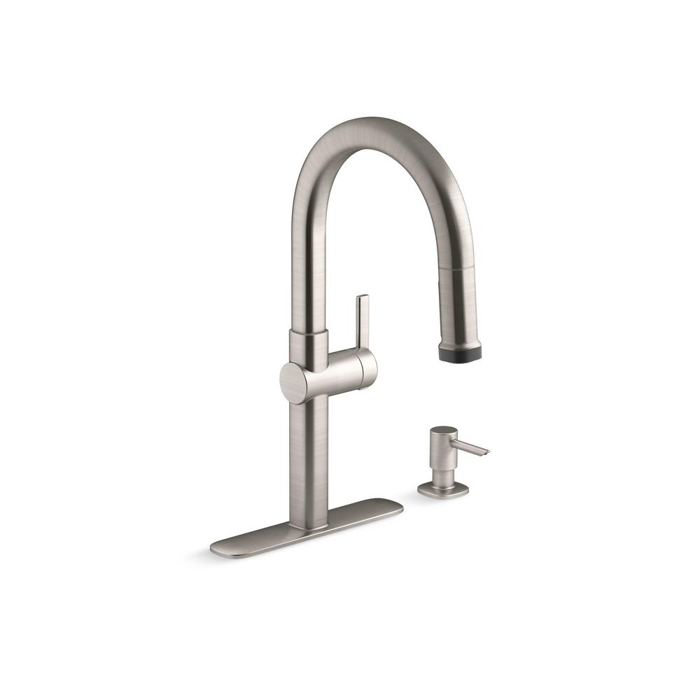 Kohler Setra Single Handle Pull Down Sprayer Kitchen Faucet In