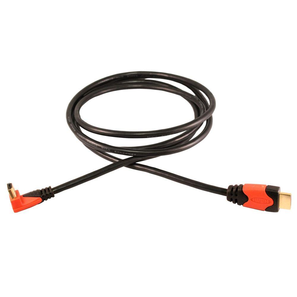High Speed HDMI Cable with Ethernet and Right Angle Connector