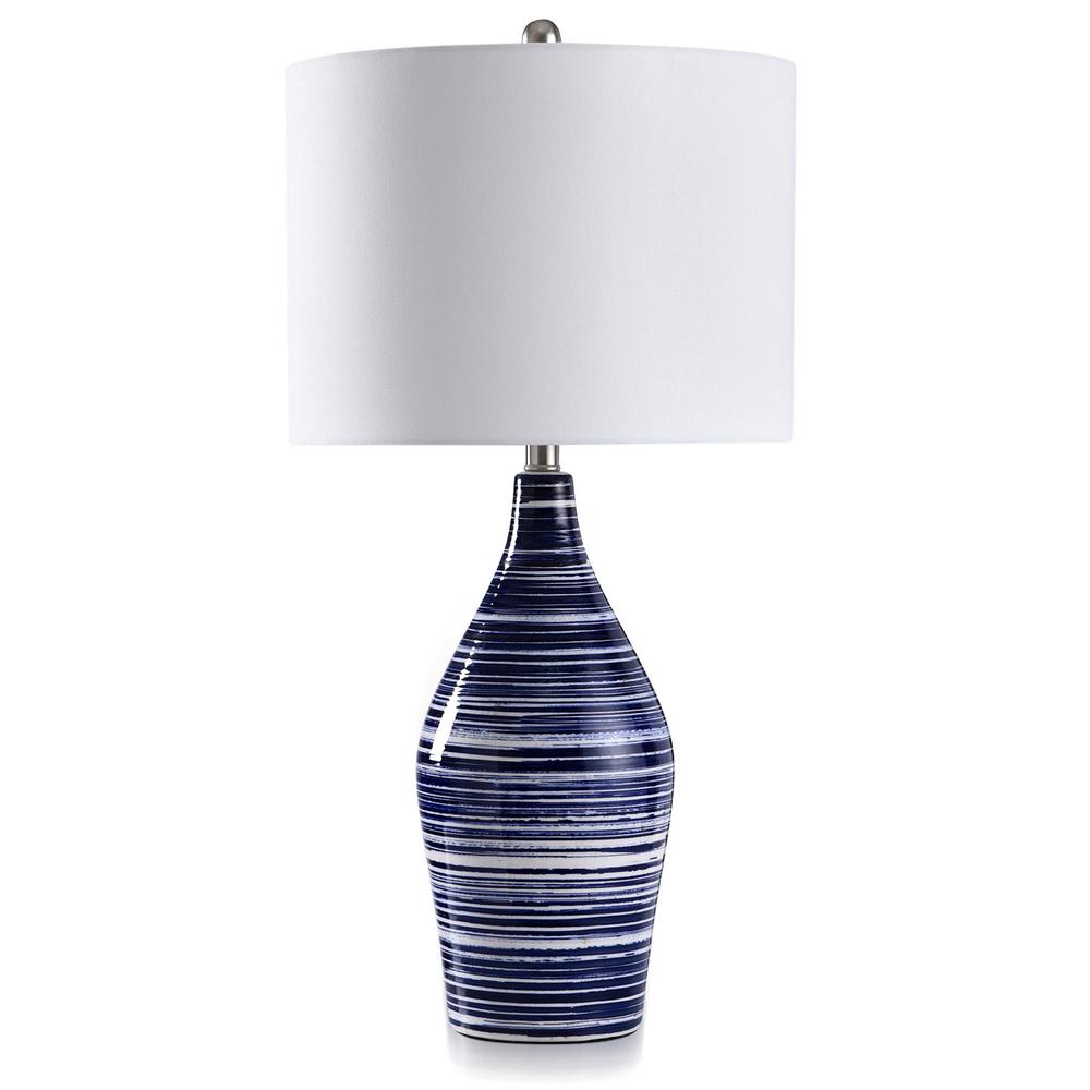 navy bedside table lamp