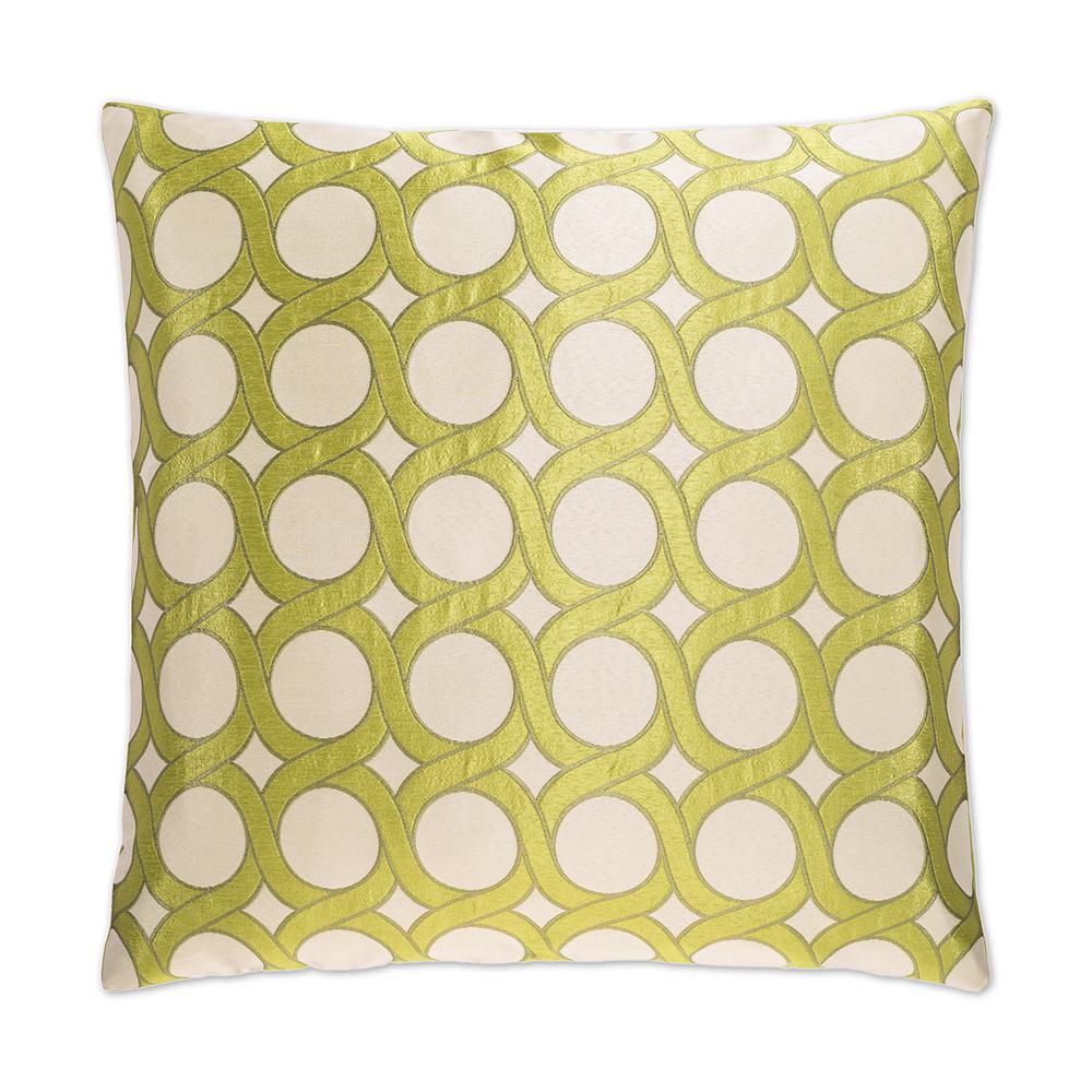 Belle Citrine Geometric Down 24 In X 24 In Throw Pillow 2356 C