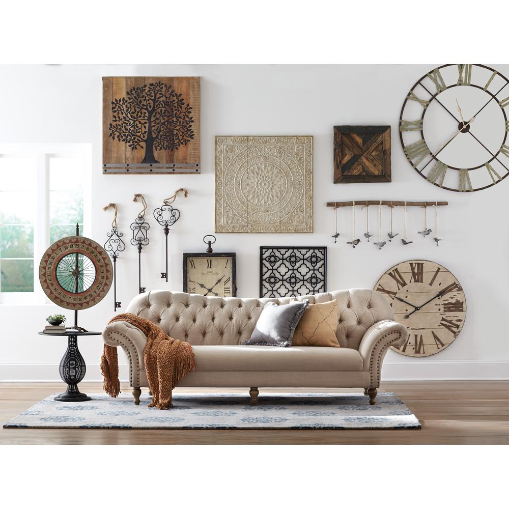 Imax Edward 48 In H X W Round Wall Clock 27635 The Home Depot - 48 Inch Wall Clock Imax Edward 48 In H X W Round Wall Clock 27635 The Home Depot - 48 Inch Wall Clock