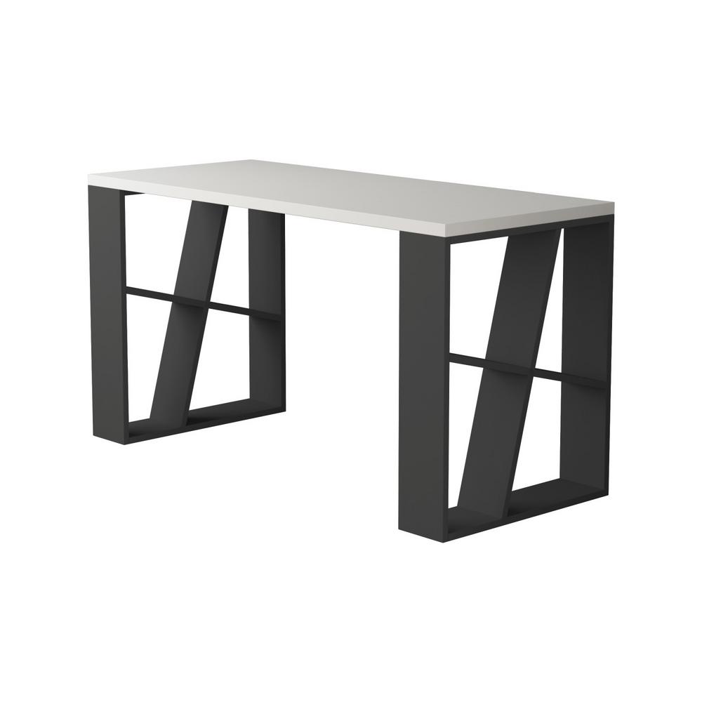 Brian White And Anthracite Modern Desk