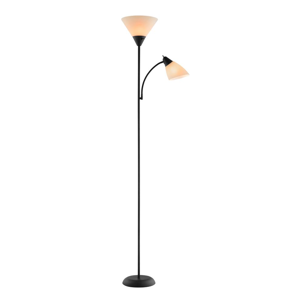 Cresswell 71 in. Black Mother / Daughter Floor Lamp and 18 ...