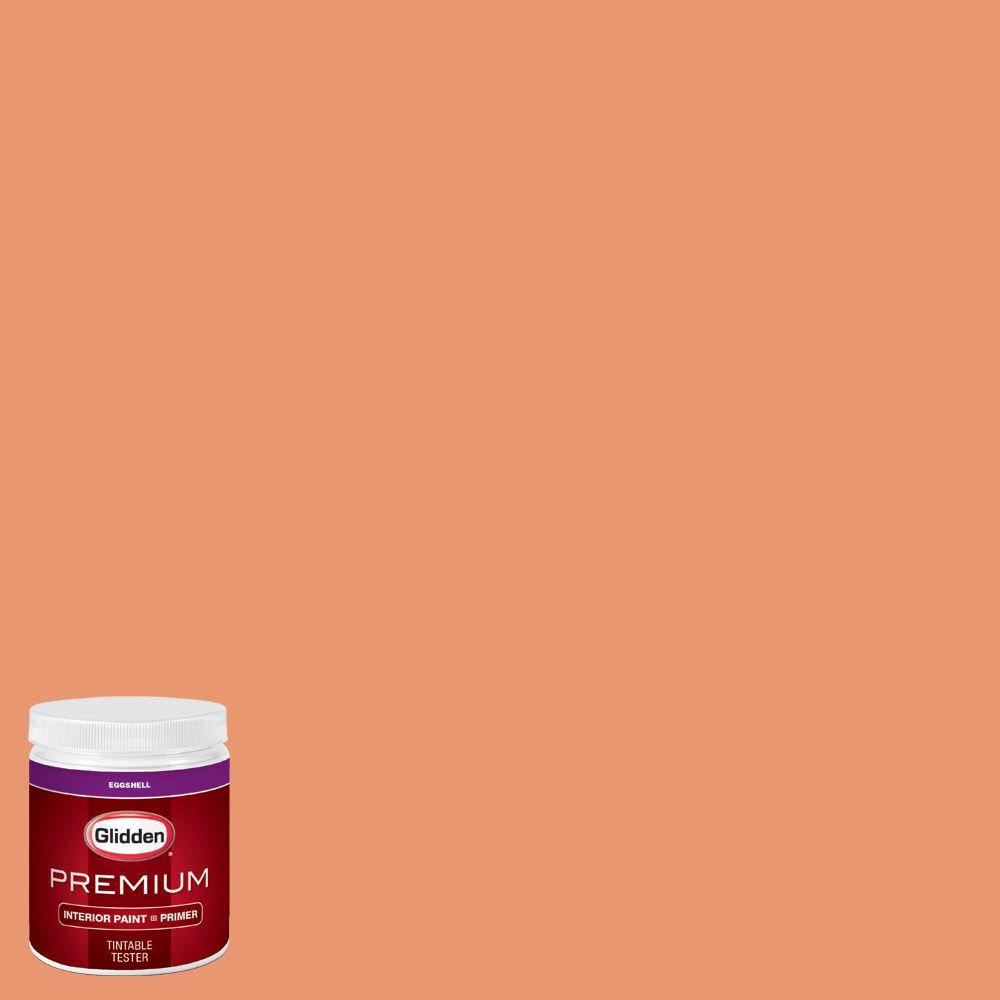 Glidden Premium 8 oz. HDGO20 Ripe Apricot Eggshell Interior Paint with