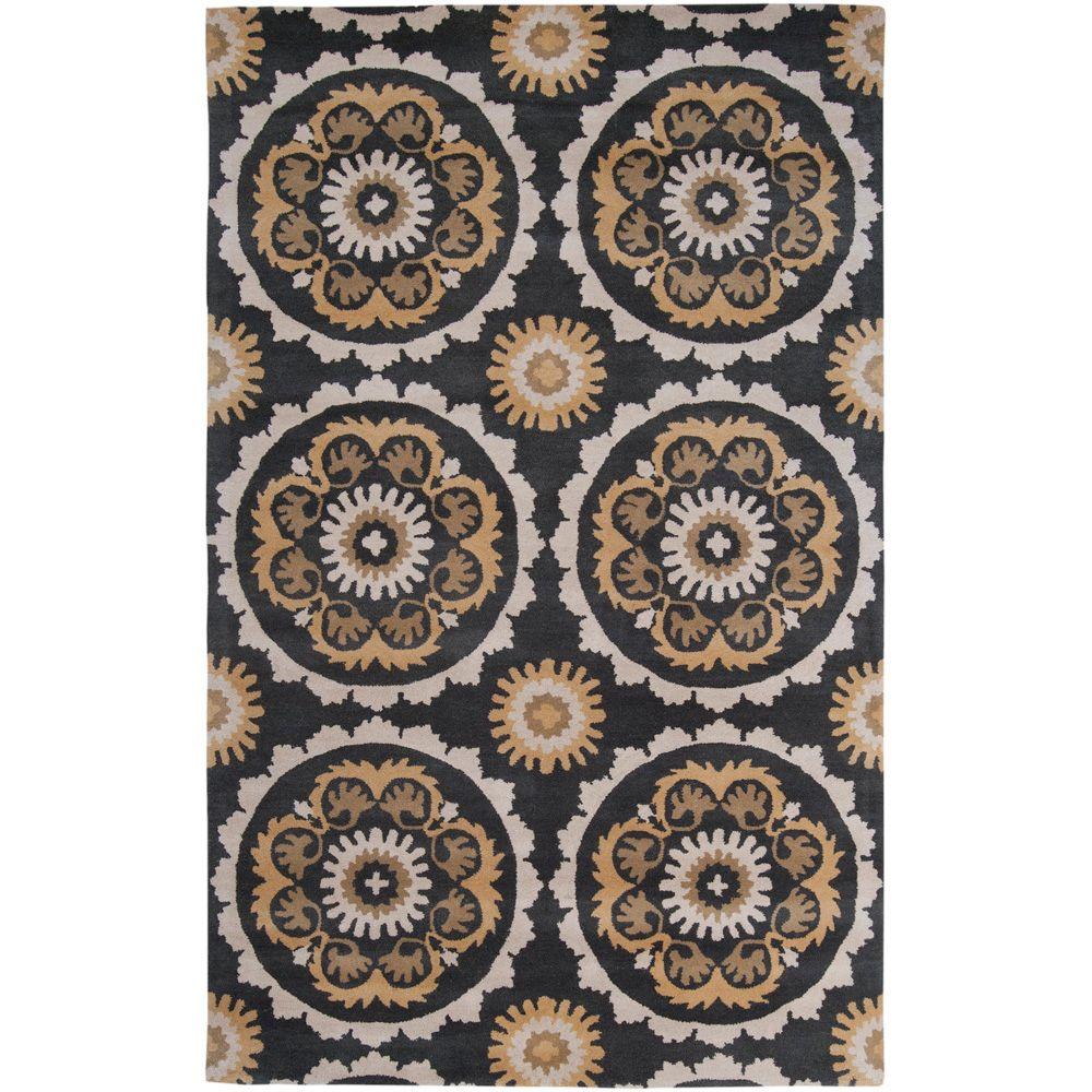 Surya B Smith Charcoal 8 Ft X 11 Area Rug Mos1063 811 The Surya B Smith Charcoal 8 Ft X 11 Area Rug