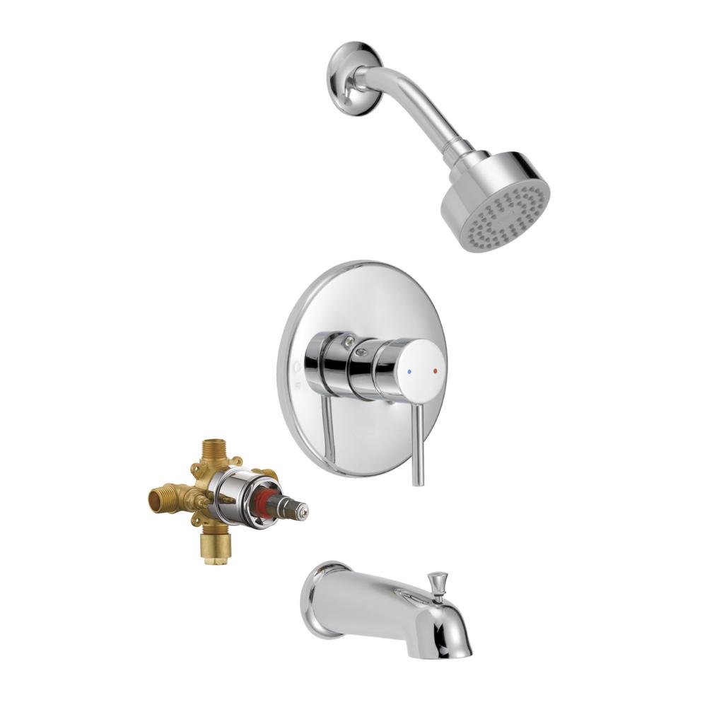 Design House Hathaway Single Handle 1 Spray Tub And Shower Faucet