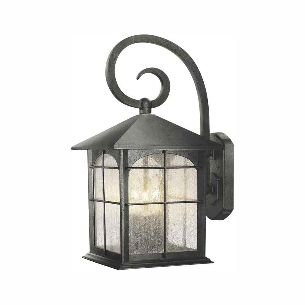 Home Decorators Collection Brimfield 3-Light Aged Iron Outdoor Wall