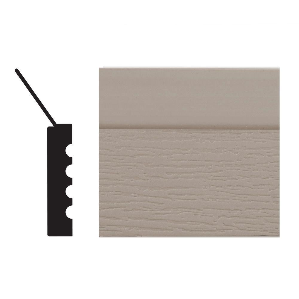 Royal Mouldings 2149 7 16 In X 2 In X 84 In Pvc Sandstone Garage Door Stop Moulding