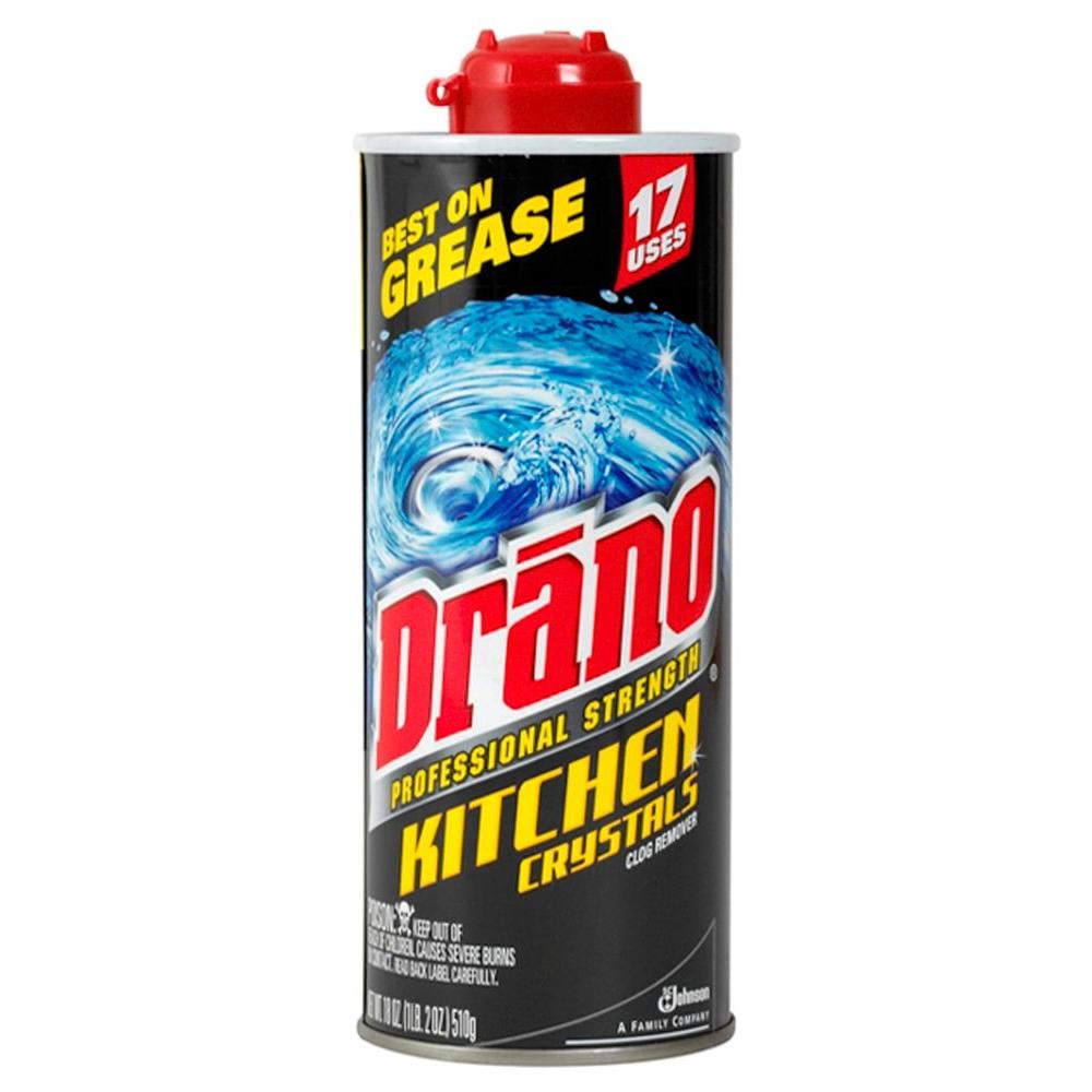 Drano 18 oz. Pro Strength Kitchen Drain Opener Crystals (6-Pack) by Drano