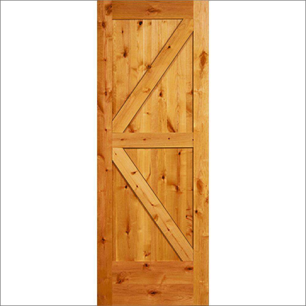 Steves Sons 36 In X 84 In Unfinished Knotty Alder K Frame Interior   Unfinished Steves Sons Barn Doors Bdkka Ufbk36slb 64 1000 