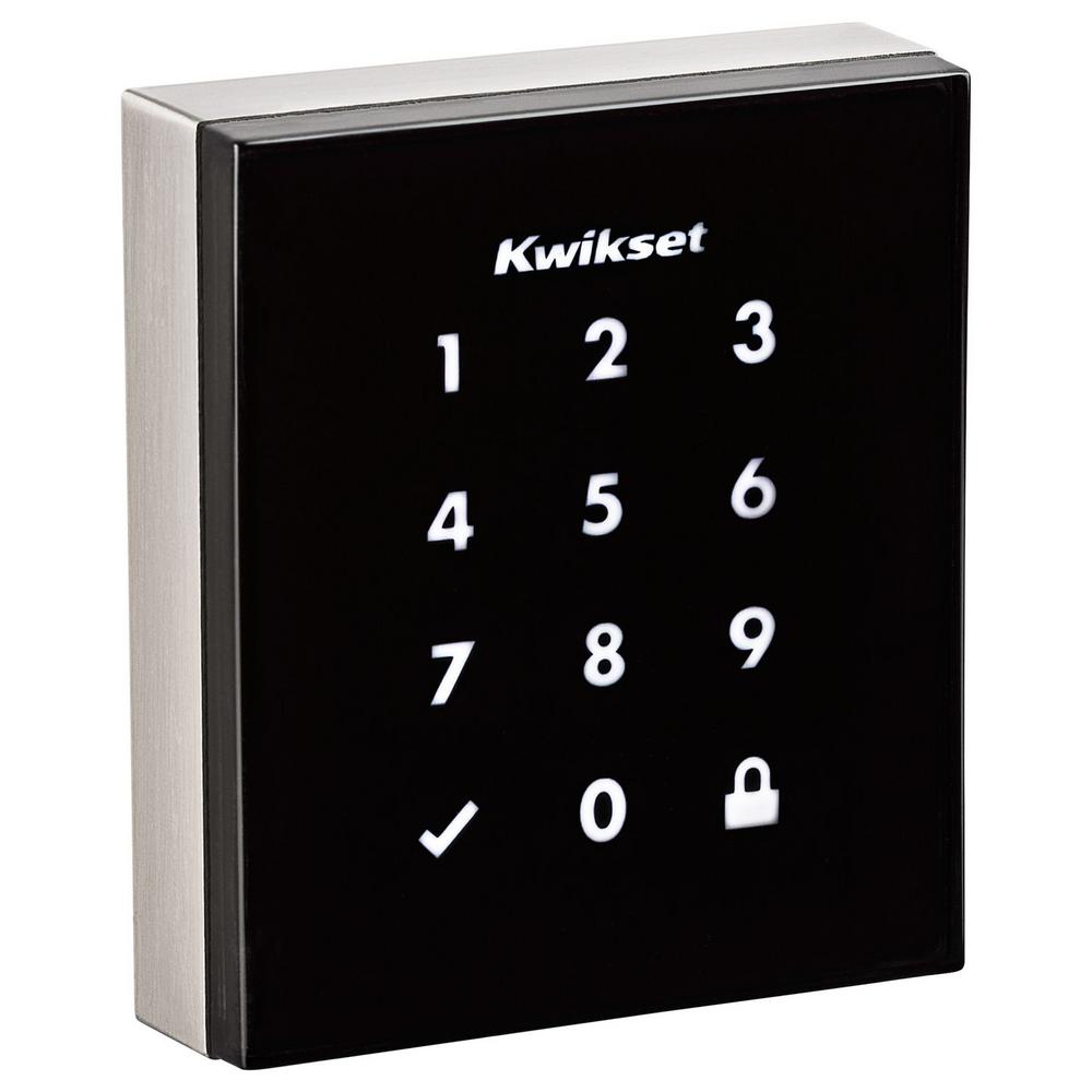 Kwikset Obsidian Satin Nickel Keyless Electronic Touchscreen Deadbolt