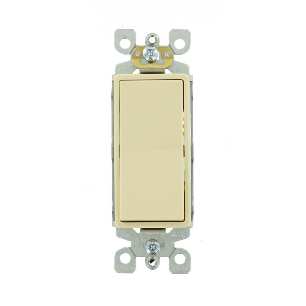 leviton decora 15 amp illuminated rocker switch, light almond r76