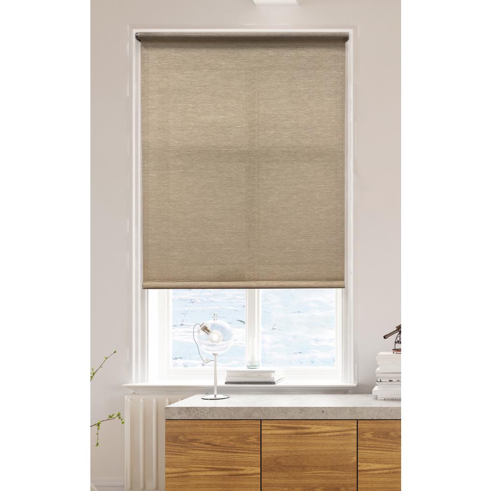Lumi Roller Shades Beige Cordless Light Filtering Natural Fiber Fabric