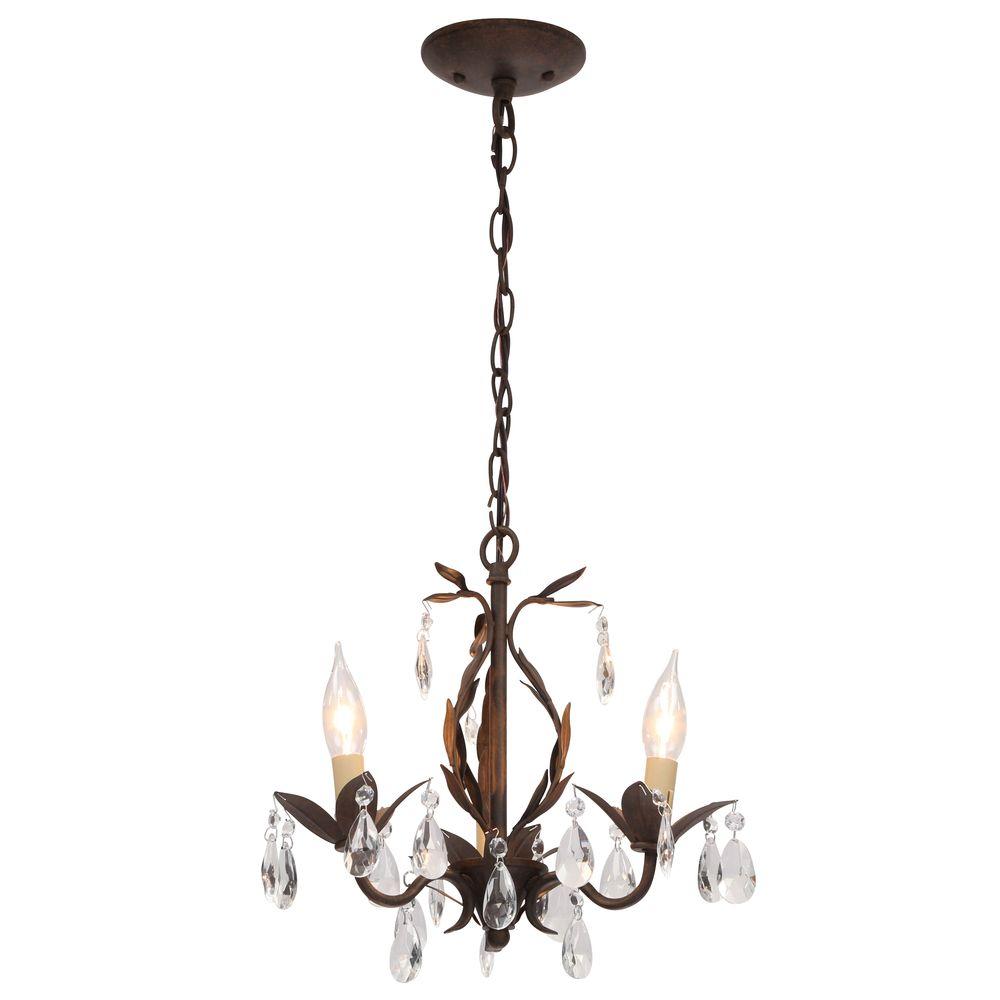 World Imports Bijoux Collection 3 Light Semi Flush Weathered Bronze World Imports Bijoux Collection 3 Light Semi Flush Weathered Bronze Convertible Chandelier