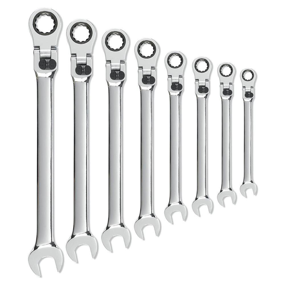 GearWrench Indexing Combination Ratcheting Wrench Set (8Piece)85498