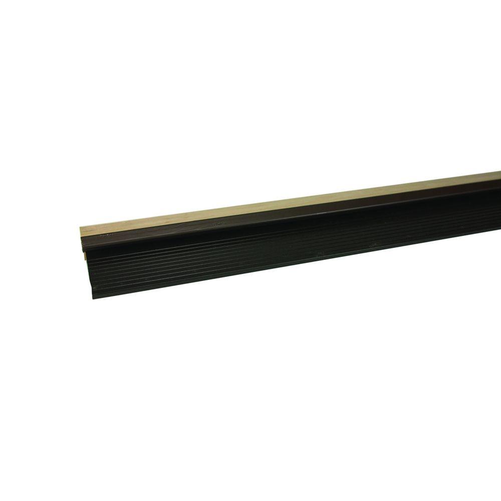 M D Building Products 5 3 8 In X 59 In Bronze And Hardwood Aluminum Sills Door Threshold