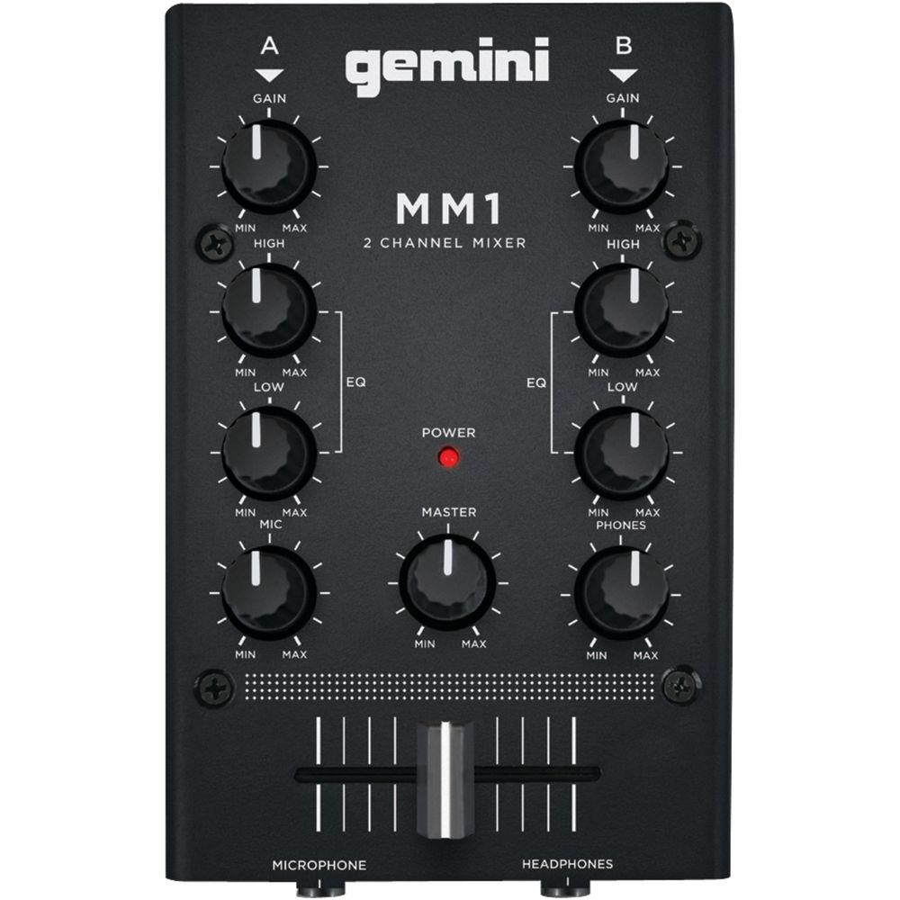 Gemini 2Channel Analog Mini DJ MixerMM1 The Home Depot
