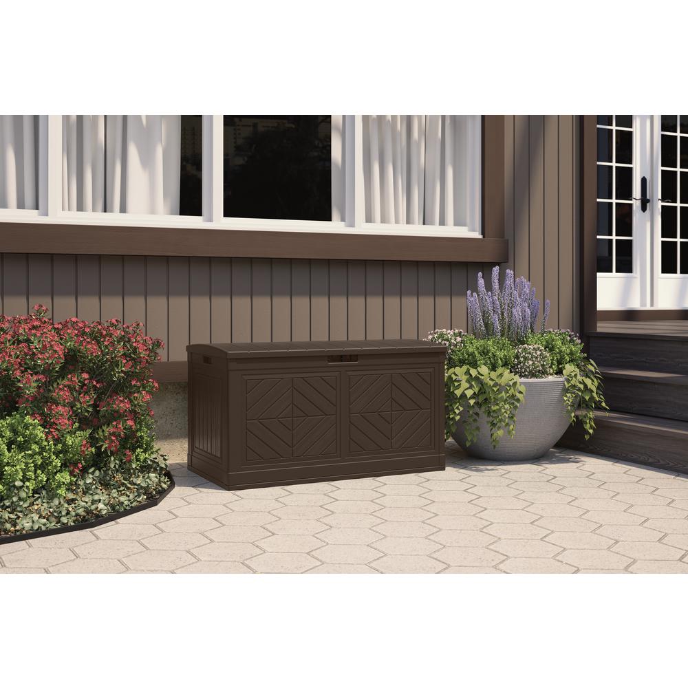 Suncast BMDB80J Deck Box Brown