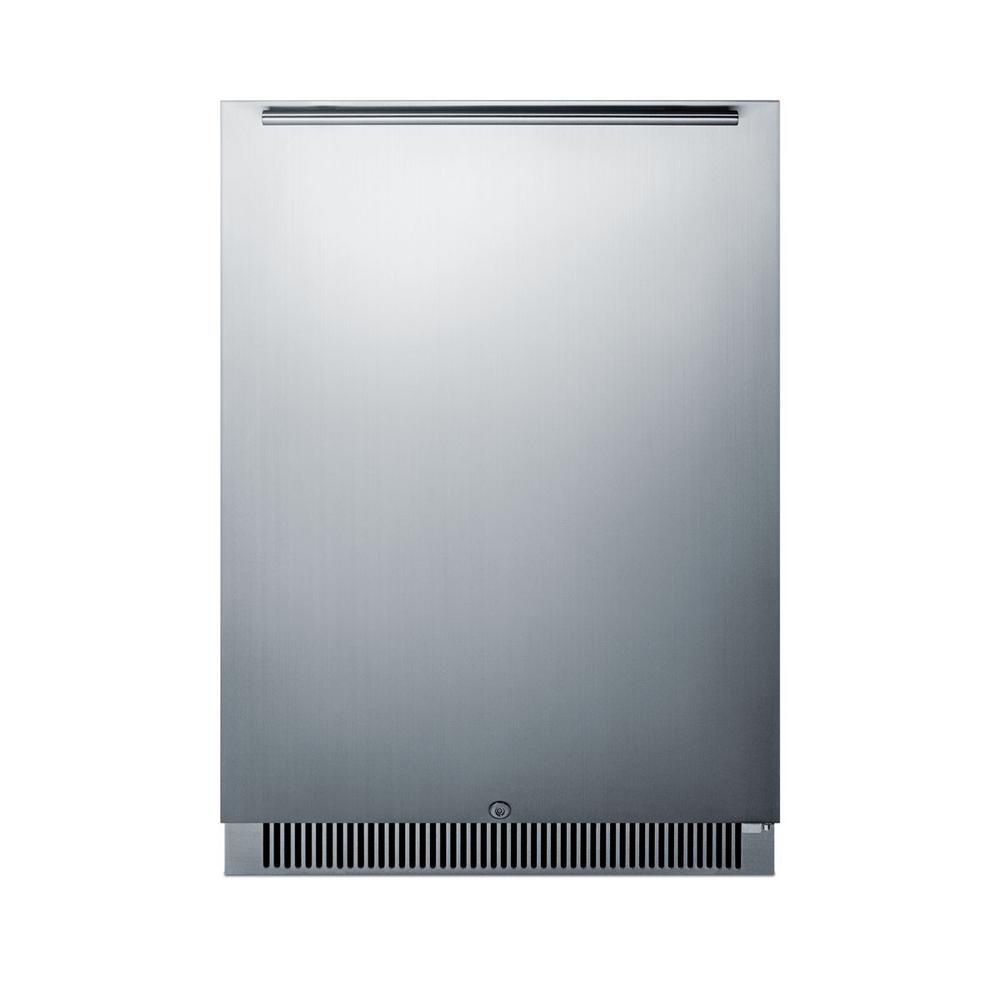 Summit Appliance 24 In 4 6 Cu Ft Outdoor Refrigerator Ft Outdoor Refrigerator In Stainless Steel