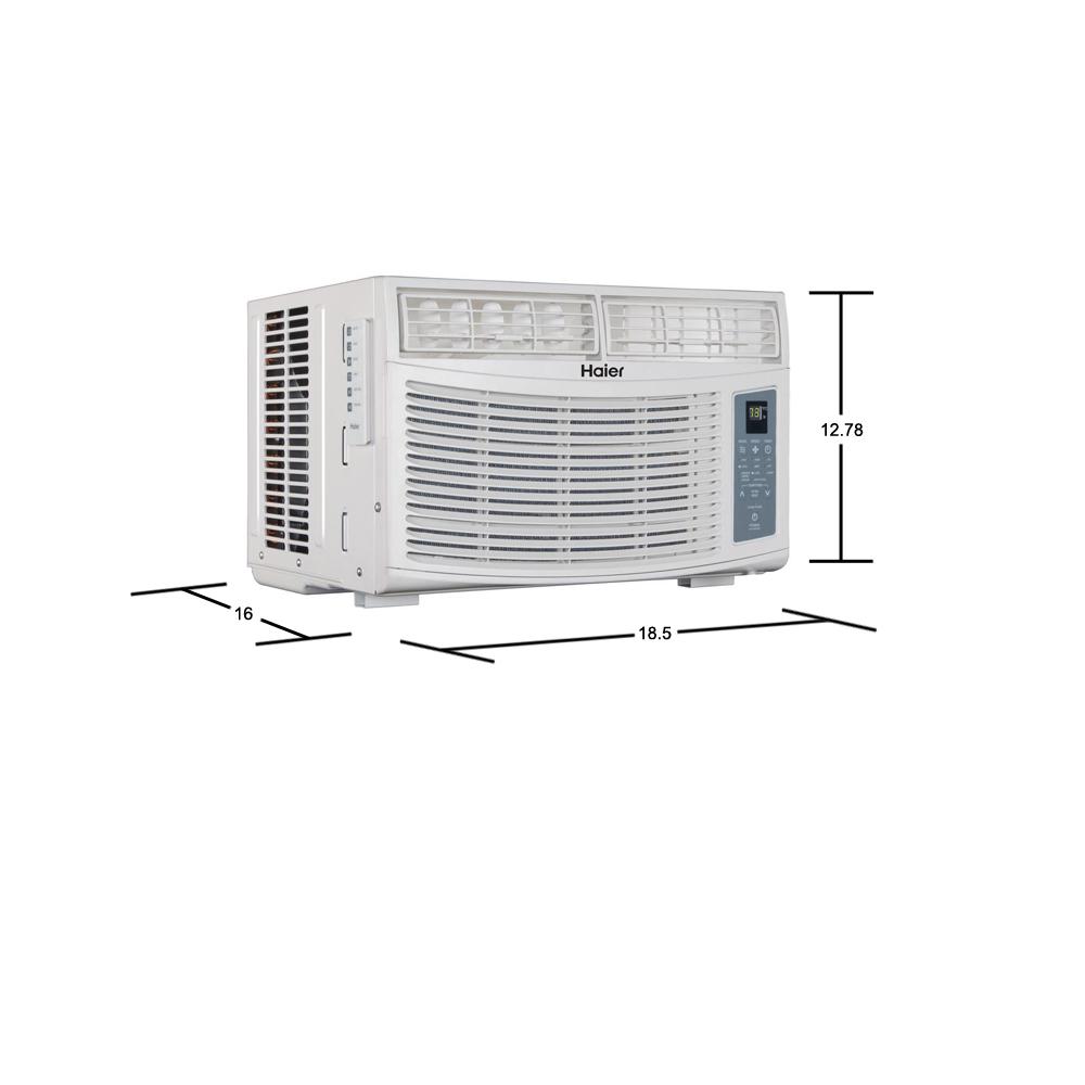 Haier 6 000 Btu Energy Star Window Air Conditioner With Remote Esa406r The Home Depot