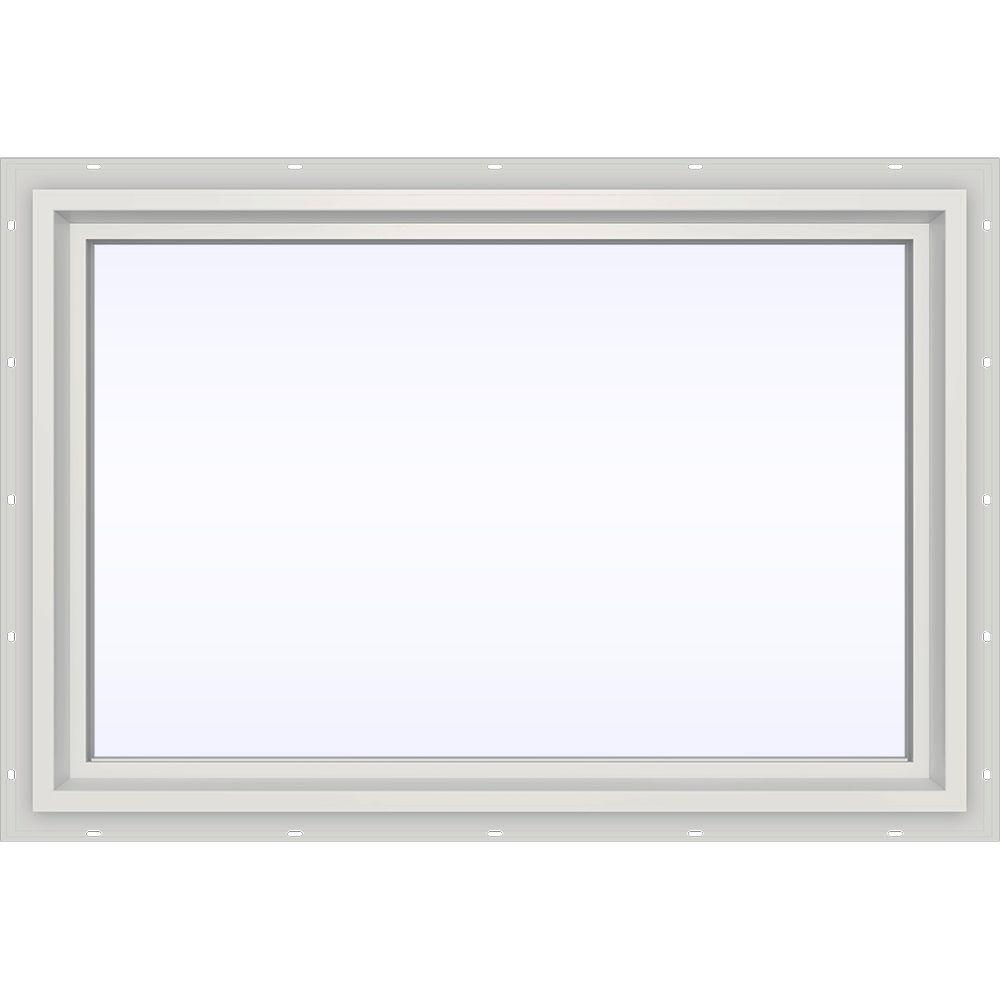 JELD-WEN 35.5 In. X 23.5 In. V-4500 Series White Vinyl Picture Window W ...