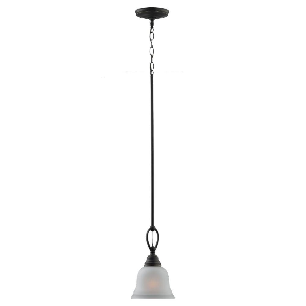 Sea Gull Lighting Driscoll 1Light Satin Bronze Mini Pendant with