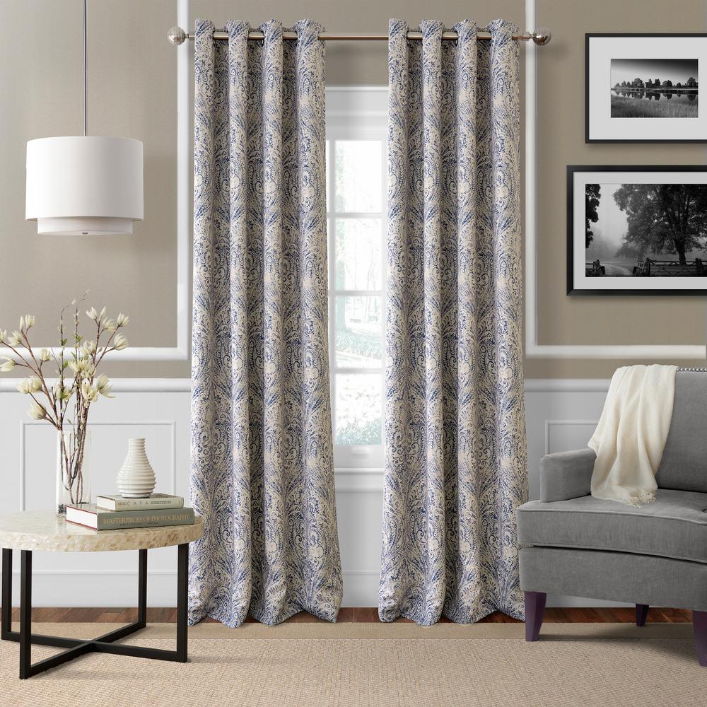 Elrene Julianne Vintage Paisley Window Curtain 026865854329 The