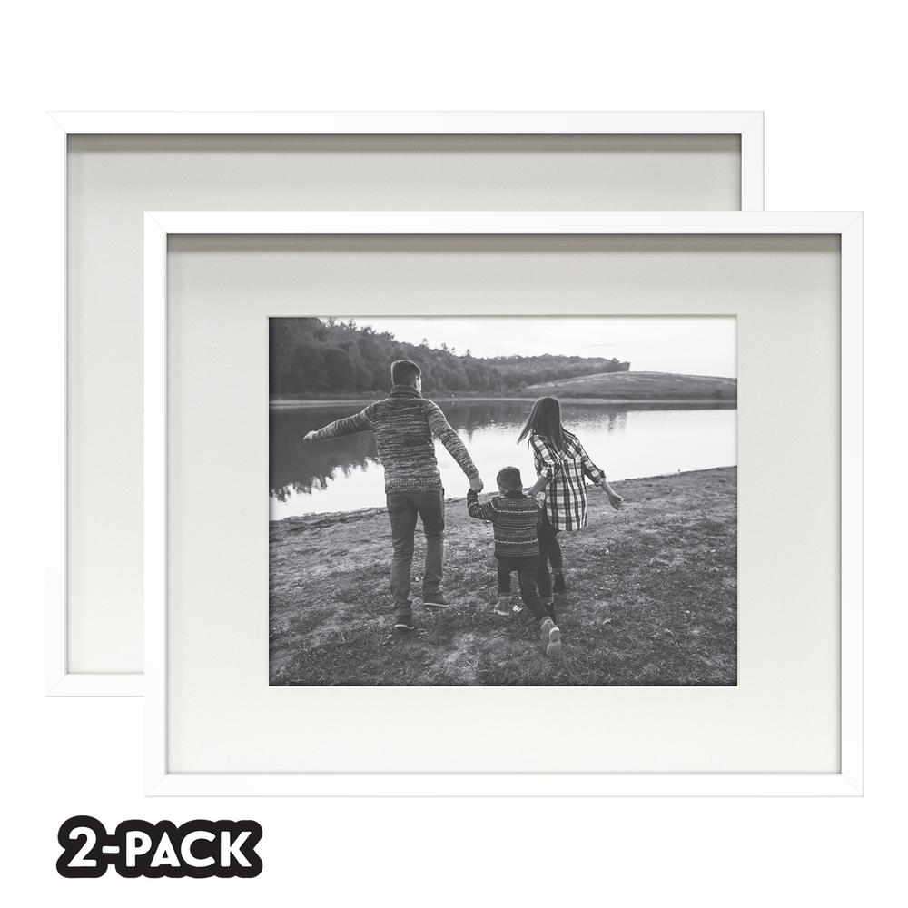 Classic Gallery Double Pack White Frame 16 In X 20 Mat To 11