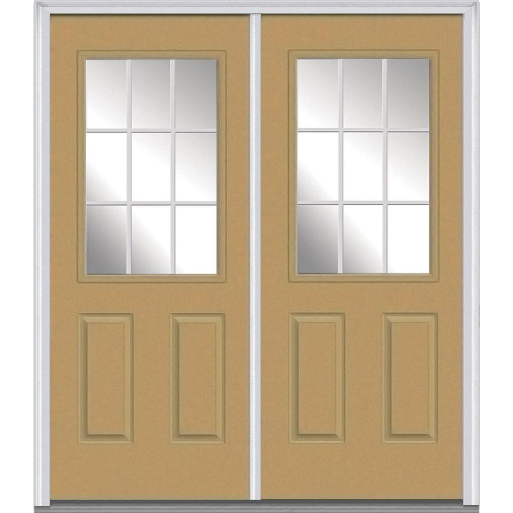 MMI Door 72 in. x 80 in. GBG RightHand 1/2 Lite 2Panel