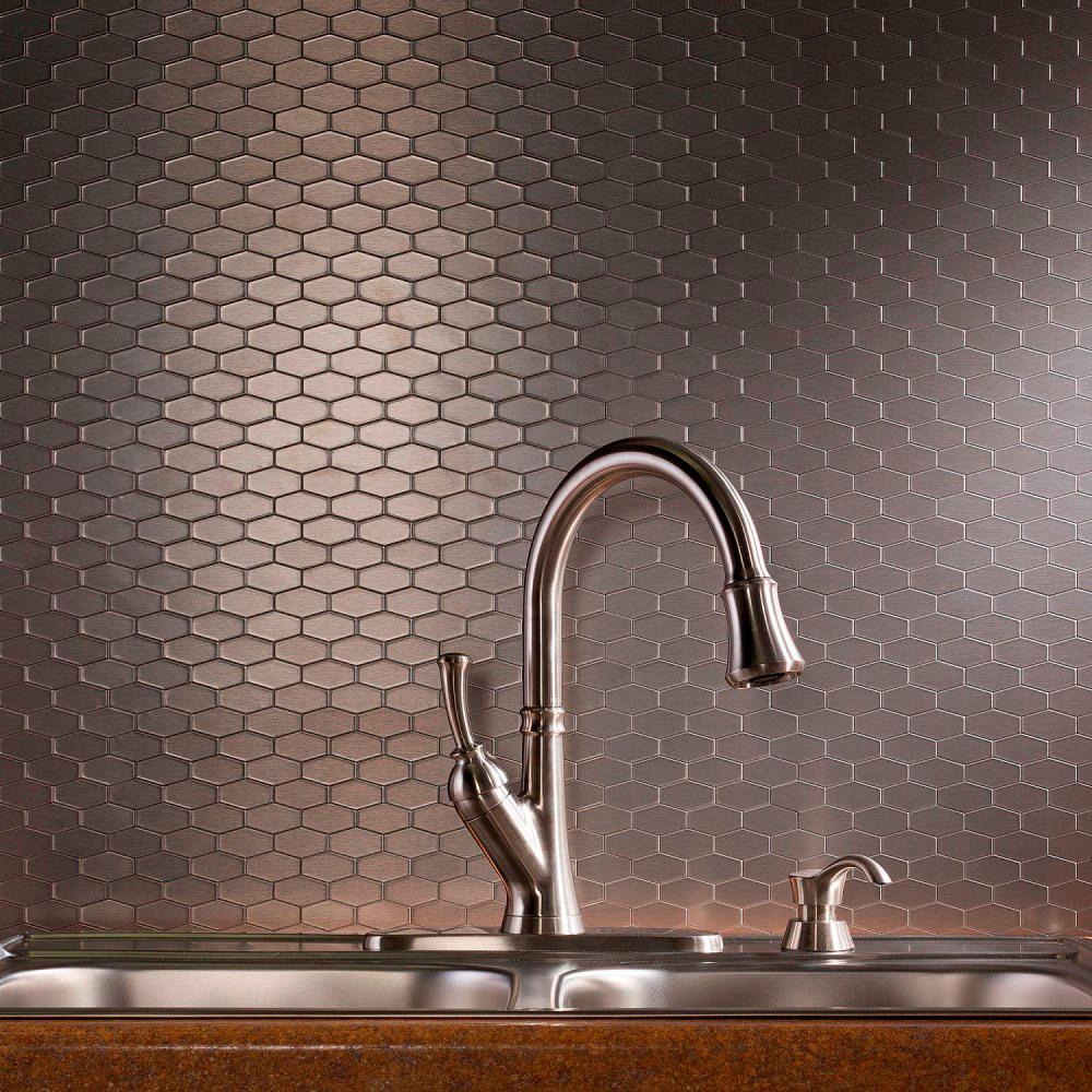 home depot black tile backsplash