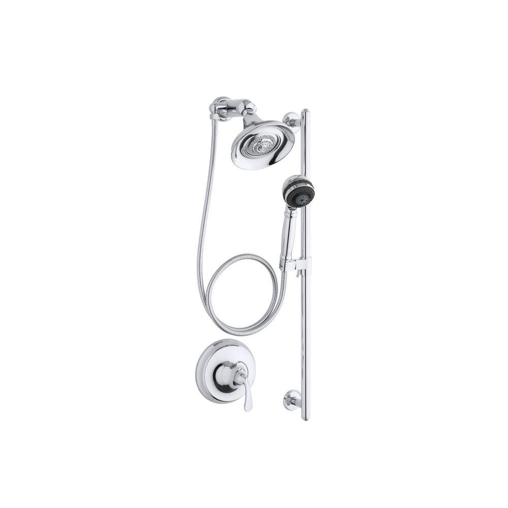 KOHLER Forte Essentials Performance Showering Package in Polished