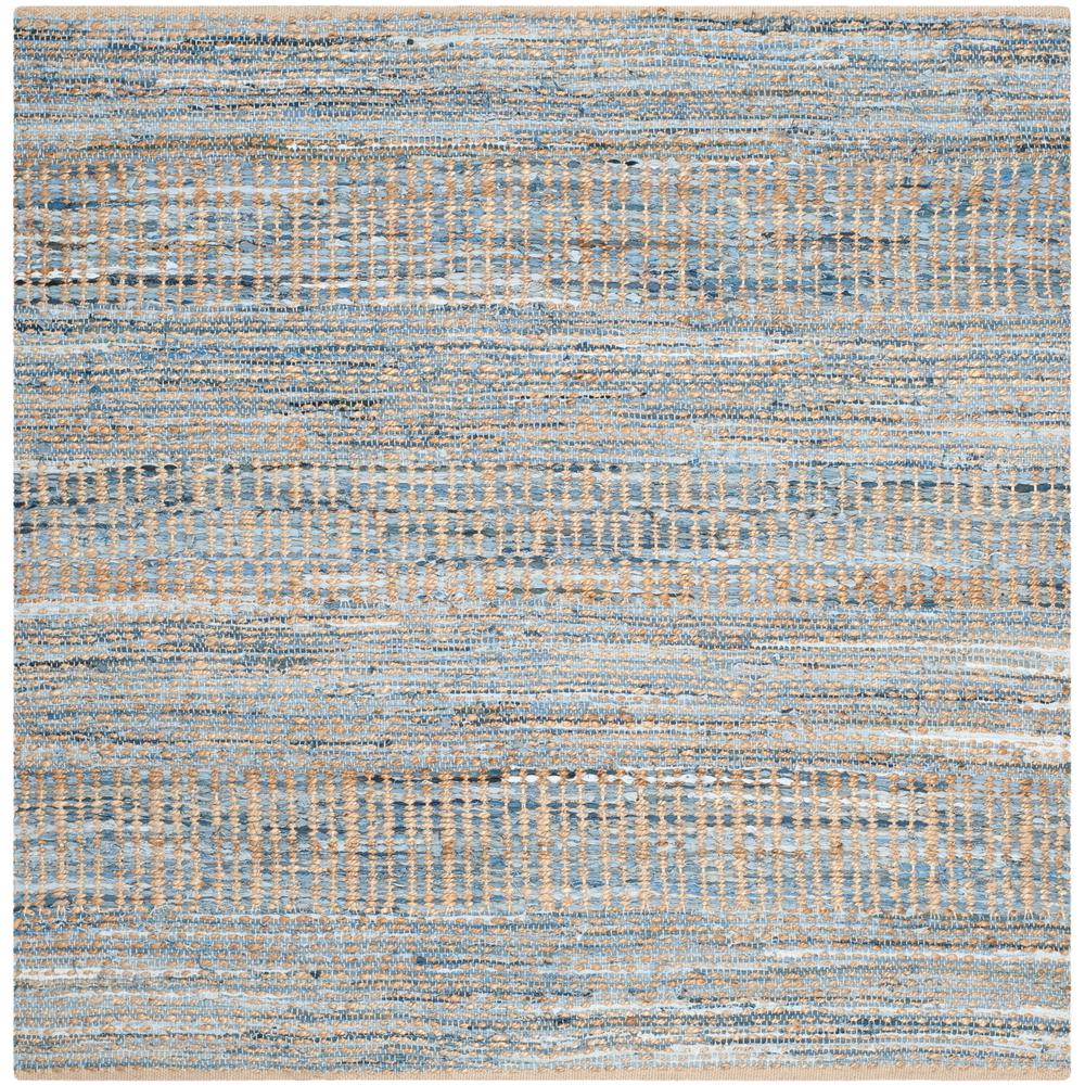 Square Area Rugs The Home Depot Cape Cod Natural Blue 8 Ft X Square Area Rug