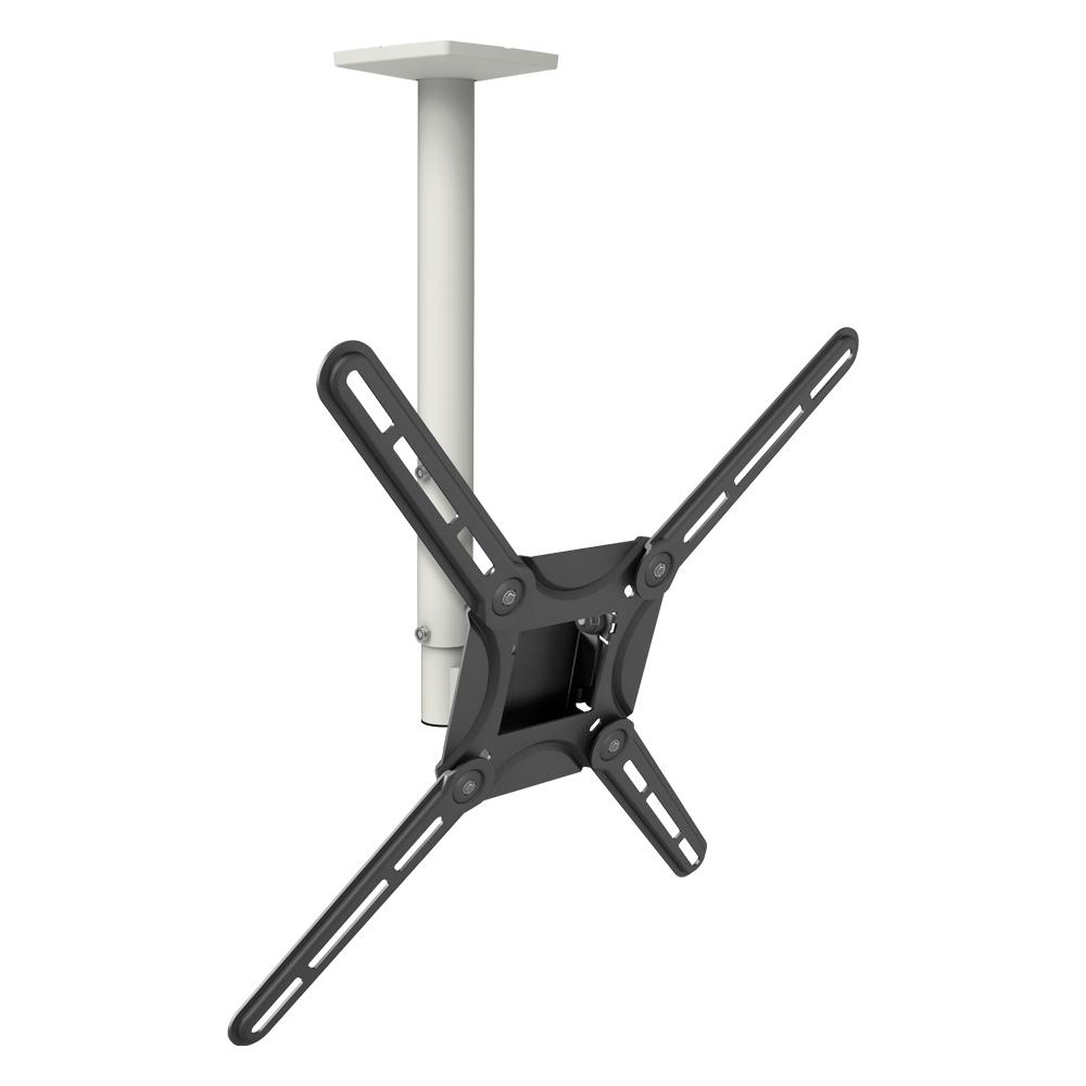 Barkan A Better Point Of View Barkan 29 To 65 Full Motion 3 Movement Flat Curved Tv Ceiling Mount White Black Telescopic Adjustment