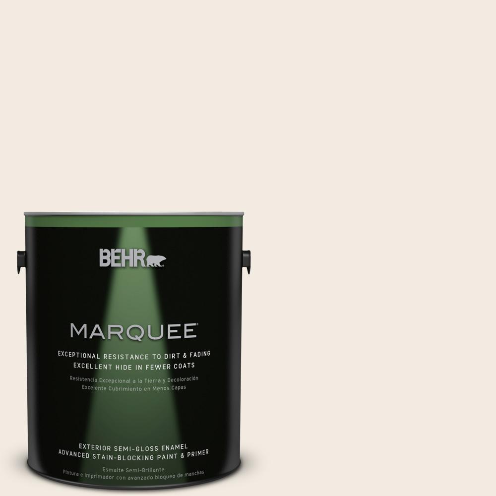BEHR MARQUEE 1 gal. 12 Swiss Coffee SemiGloss Exterior Paint545001