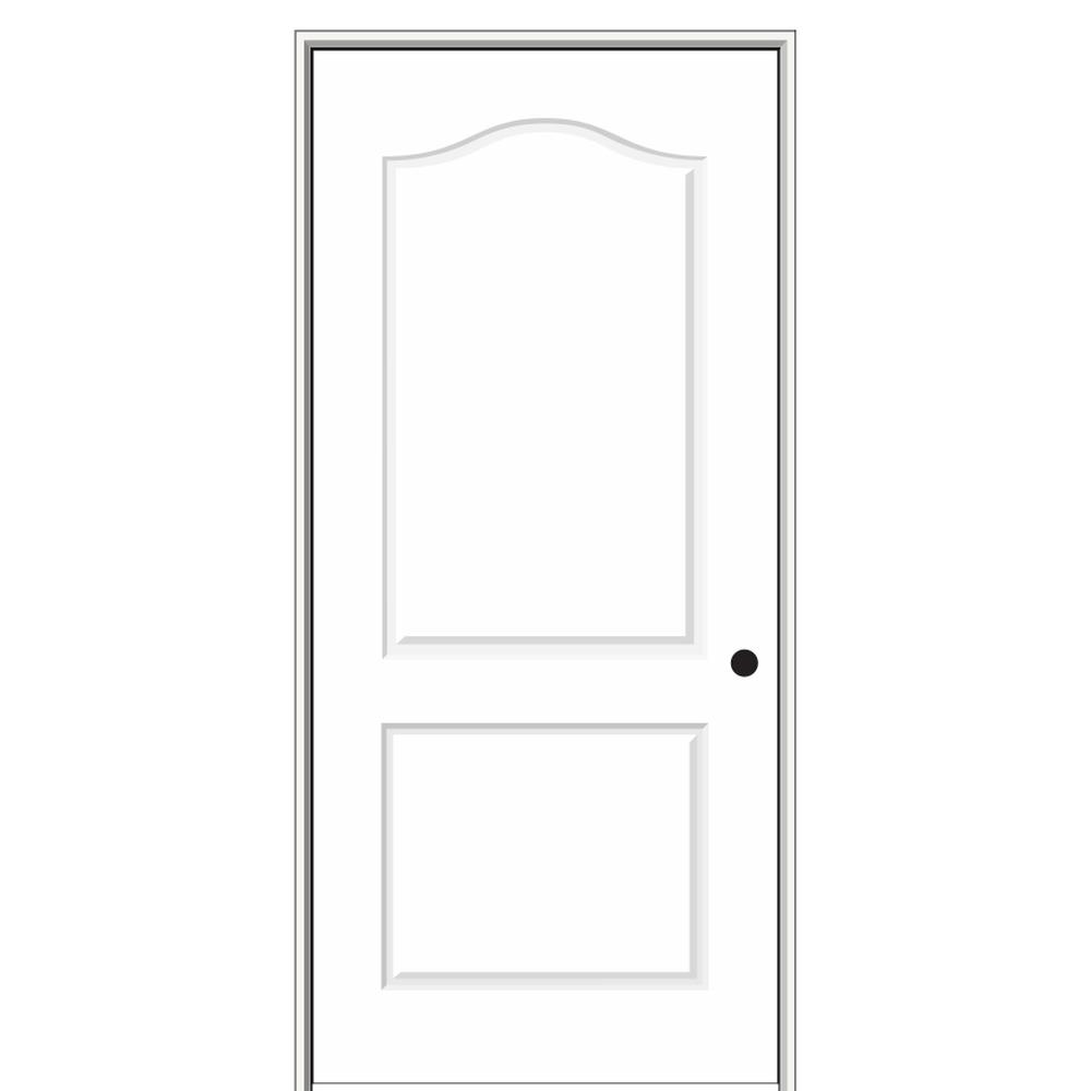 MMI Door 32 in. x 80 in. Smooth Princeton LeftHand Solid Core Primed Molded Composite Single