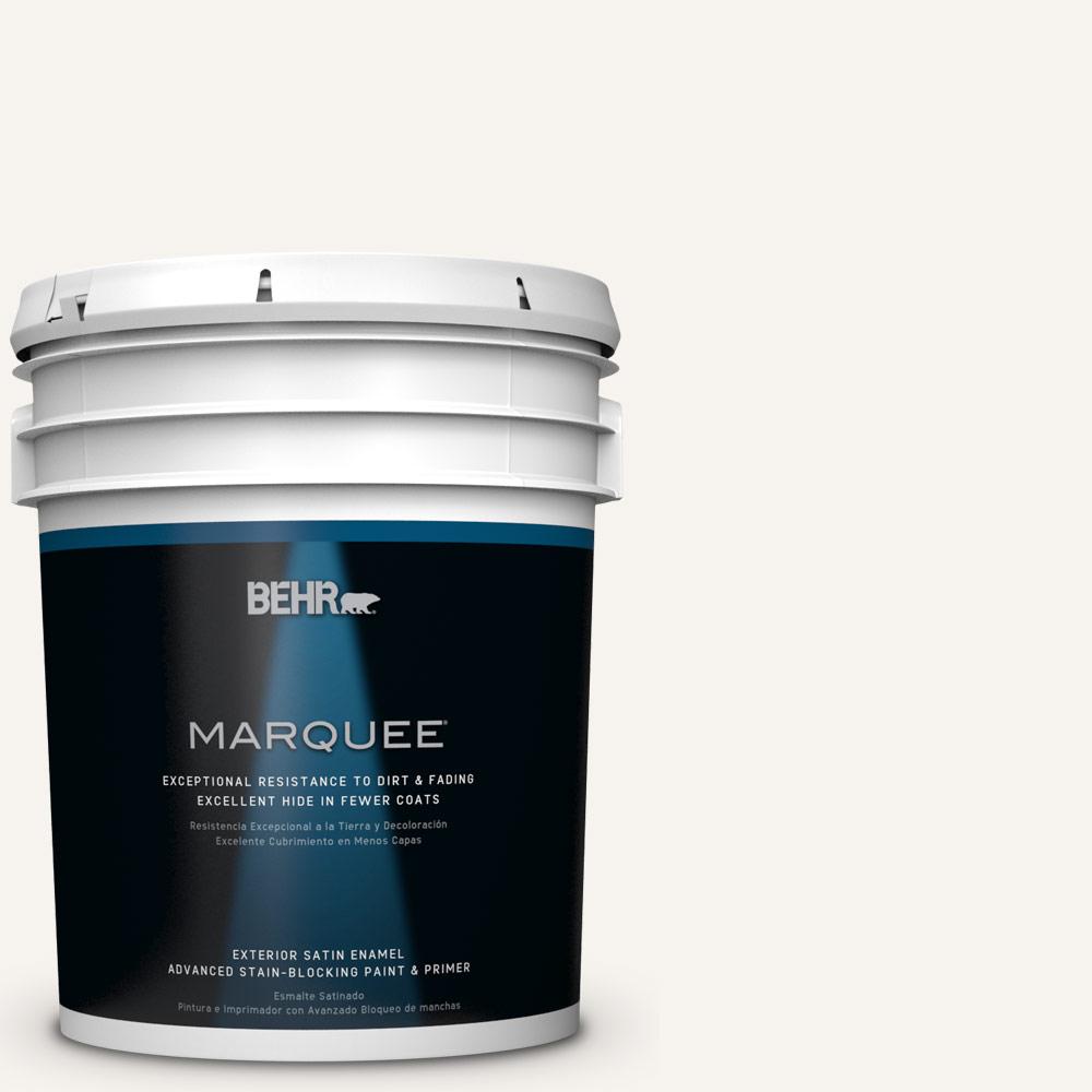 BEHR MARQUEE 5 gal. YLW15 Polar Bear Satin Enamel BEHR MARQUEE 5 gal. YLW15 Polar Bear Satin Enamel