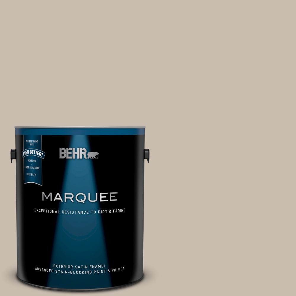 BEHR MARQUEE 1 Gal PPU5 13 Creamy Mushroom Satin Enamel Exterior   Creamy Mushroom Behr Marquee Paint Colors 945001 64 1000 